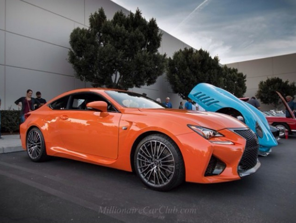 Spotted: Solar Flare Orange RC F at Cars and Coffee Irvine 