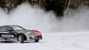 Scion FR-S Goes Snow Drifting on Frozen Lake