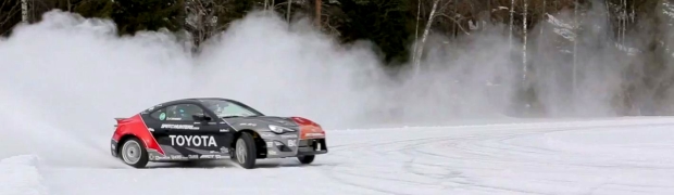 Scion FR-S Goes Snow Drifting on Frozen Lake