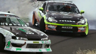 830 Horsepower FR-S Drifts Up Oregon Hillside