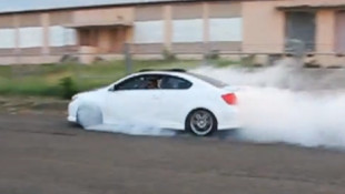 500hp Turbo TC Does a Big Fat Burnout
