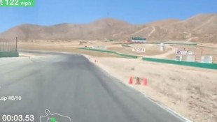 POV in a Scion tC Doing Redline Time Attack at Willow Springs
