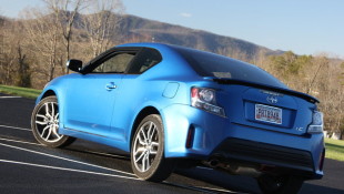 Flogging the 2014 Scion tC in a Parking Lot