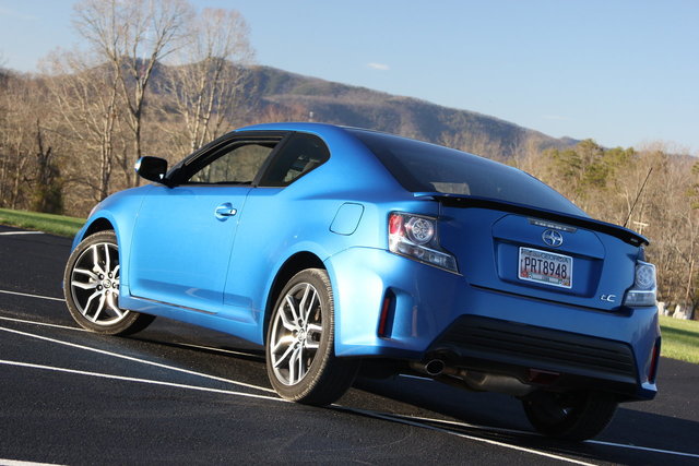 Flogging the 2014 Scion tC in a Parking Lot