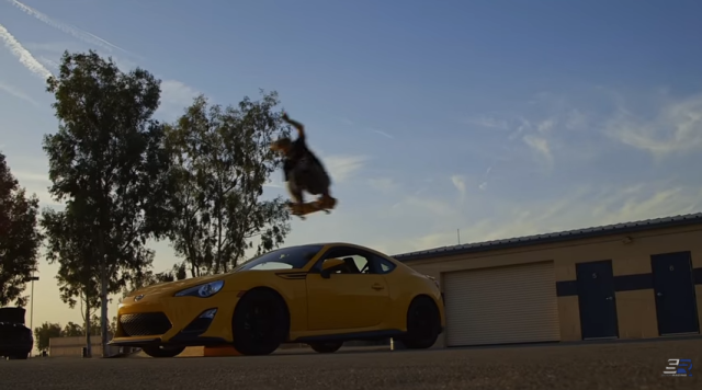Scion Racing Drifts an FR-S With Skateboarders