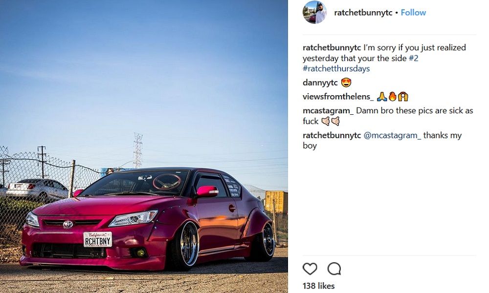 Scionlife.com Instagram Account of the Week #2 ratchetbunnytc