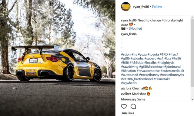 Scionlife.com Instagram Account of the Week #5 Scion Toyota FRS FR-S 86 ryan_frs86