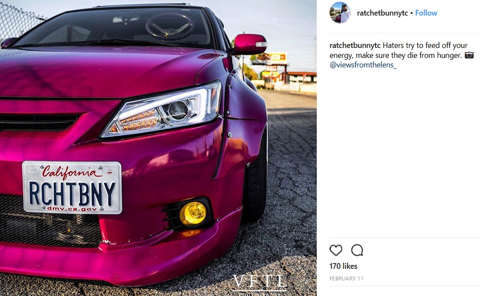 Scionlife.com Instagram Account of the Week #2 ratchetbunnytc