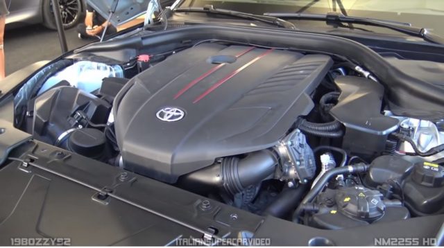 A90 Toyota Supra Turbo Six Cylinder Engine Bay Details Revealed Leaked ScionLife.com