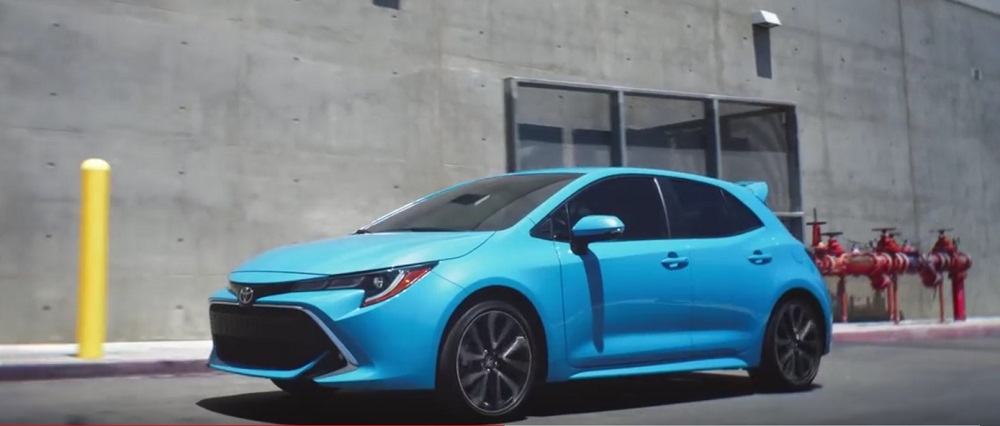 Toyota Tag with 2019 Corolla Hatchback scionlife.com